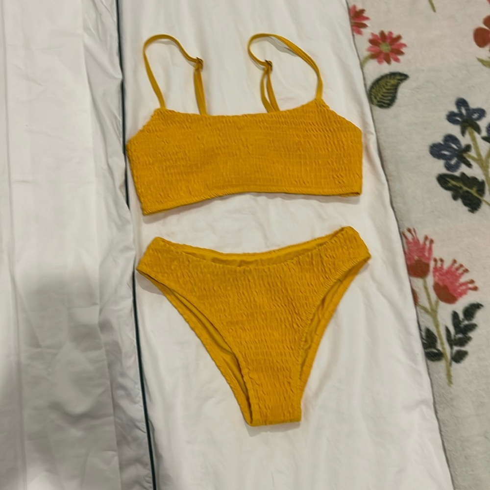 Small Yellow Bathing suit in great condition!!